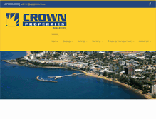 Tablet Screenshot of crownpropertiesqld.com.au